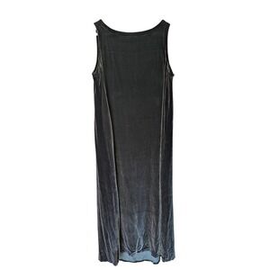 Eileen Fisher Velvet Maxi Dress Sleeveless Silk Blend‎ Casual Party Dress MINT